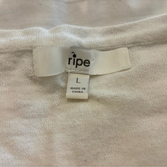 Ripe Maternity Knit Sweater Striped Size Large - Picture 4 of 8